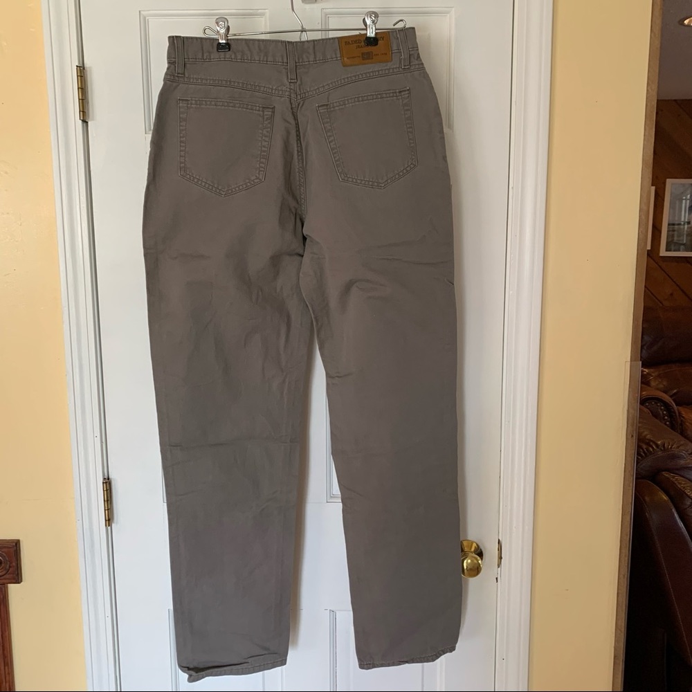 Vintage Olive Green High Waisted Jeans By Faded G… - image 3